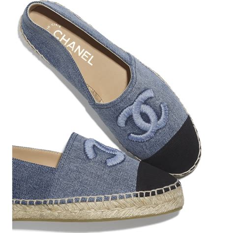 espadrille shoes chanel|Chanel espadrilles denim.